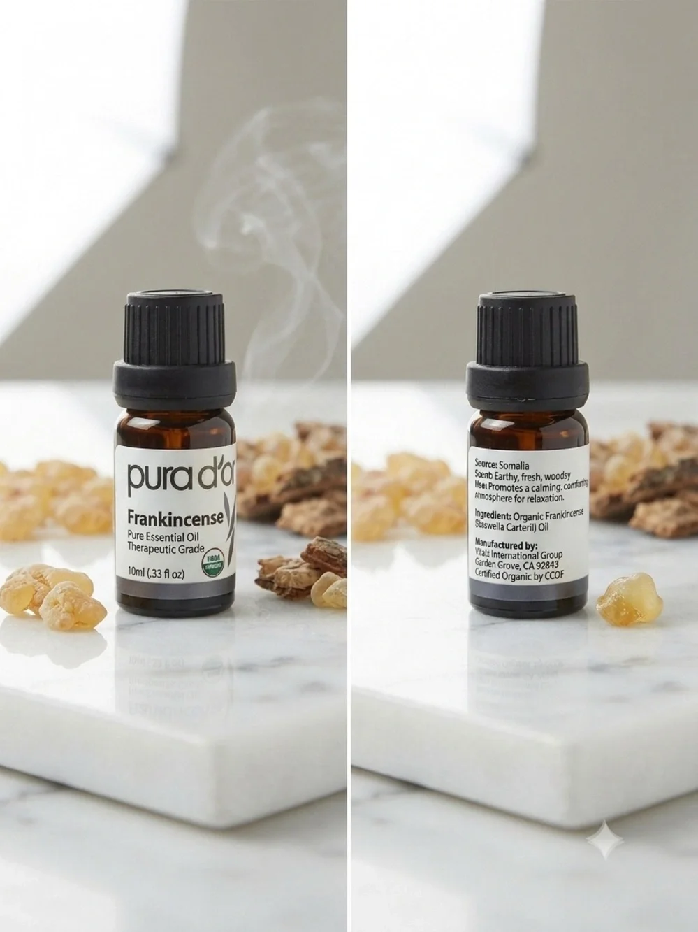 HDY Black Aromatherapy Diffuser with Wooden Oil Box - Lights Up.